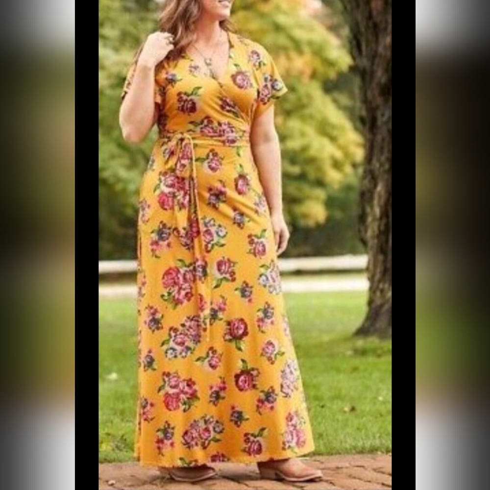 Matilda Jane Yellow Floral Maxi Dress